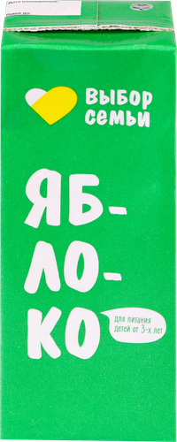 Нектар ВЫБОР СЕМЬИ Яблоко, 0.2л, фотография