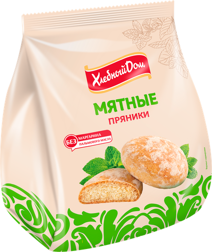 Пряники ХЛЕБНЫЙ ДОМ Мятные, 300г, фотография