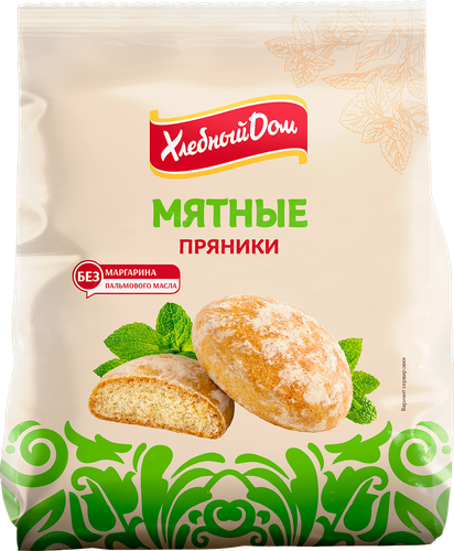 Пряники ХЛЕБНЫЙ ДОМ Мятные, 300г, фотография