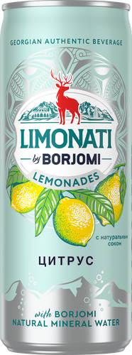 Лимонад BORJOMI Limonati Цитрус, газированный, 0.33л, детальное фото