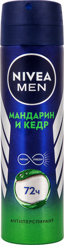 Дезодорант-антиперспирант спрей NIVEA Men Мандарин и кедр, 150мл, картинка