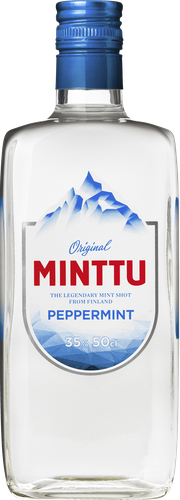 Ликер MINTTU Перечная мята, со вкусом перечной мяты 35%, крепкий, 0.5л, фото