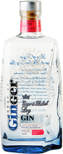 Джин DROP OF GINGER Имбирь и Ревень 40%, 0.5л