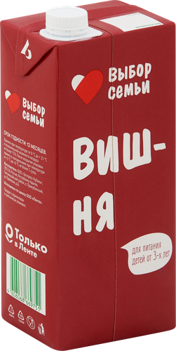 Нектар ВЫБОР СЕМЬИ Вишневый, 0.95л, крупный план