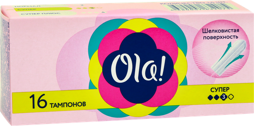 Тампоны OLA! Super шелковистая поверхность, 16шт, фотография