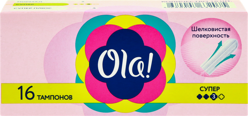Тампоны OLA! Super шелковистая поверхность, 16шт, вид