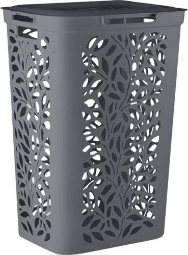 Корзина для белья ПОЛИМЕРБЫТ Leaves, 60л, Арт. 434890795, фотография