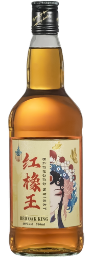Виски RED OAK KING купажированный 40%, 0.5л