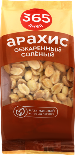 Арахис 365 ДНЕЙ жареный соленый, 150г, детальное фото