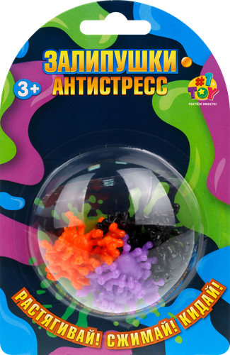 Игрушка 1TOY Залипуха,&nbsp;жмяка&nbsp;липучая,&nbsp;в ассортименте, вид