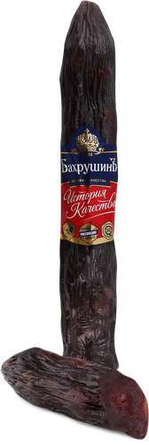 Колбаса сыровяленая БАХРУШИНЪ Казылык из конины, весовая, картинка