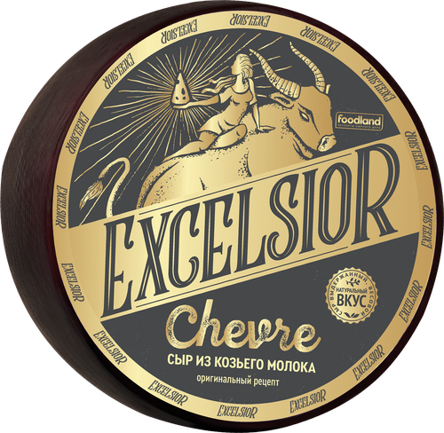 Сыр из козьего молока EXCELSIOR Chevre 50%, без змж, весовой, картинка