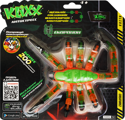 Игрушка-антистресс KLIXX CREATUREZ в ассортименте, Арт. KX150, детальное фото