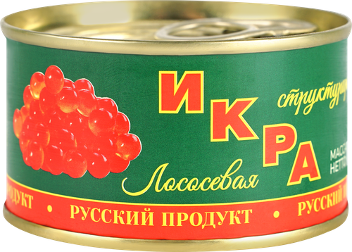 Икра лососевая имитированная БАЛТИЙСКИЙ БЕРЕГ структурированная, 120г, крупный план