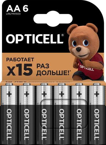 Батарейка OPTICELL AA, Арт. 5051006, 6шт, фото