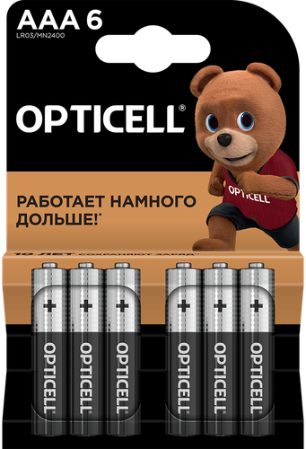Батарейка OPTICELL AAA, Арт. 5051007, 6шт, фото