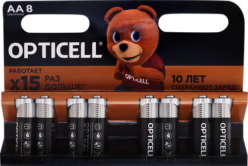 Батарейка OPTICELL AA, Арт. 5051008, 8шт, фотография