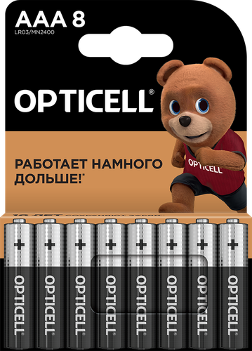 Батарейка OPTICELL AAA, Арт. 5051009, 8шт, изображение