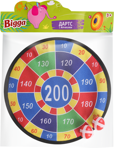 Набор игровой BIGGA Дартс с мячиками, 28см, Арт. B1546650, крупный план