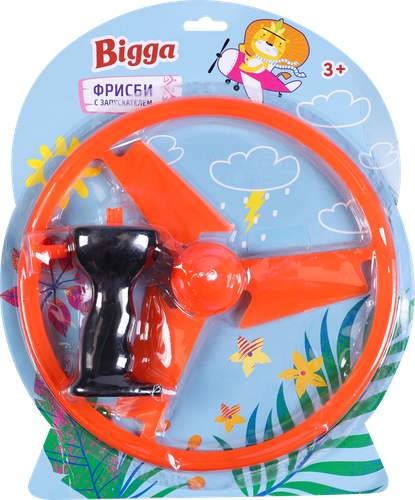 Набор игровой BIGGA Фрисби с запускателем, 26см, Арт. 809, вид