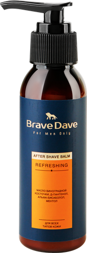 Бальзам после бритья BRAVE DAVE Освежающий, 100мл, изображение