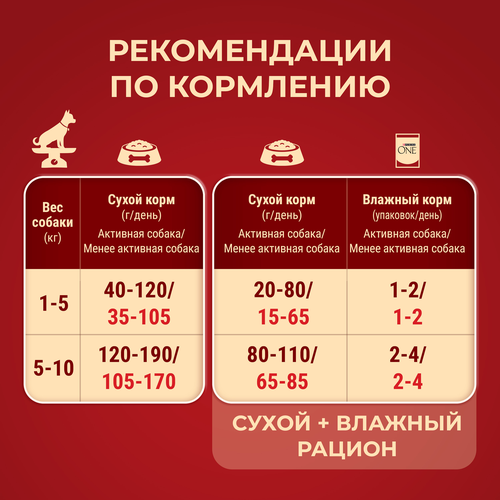 Корм сухой для собак PURINA ONE Мини, для мелких пород с активным образом жизни, с высоким содержанием курицы и с рисом, 7кг, фотография