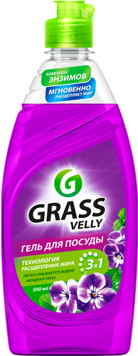 Средство для мытья посуды GRASS Velly Бархатная фиалка, 500мл, изображение