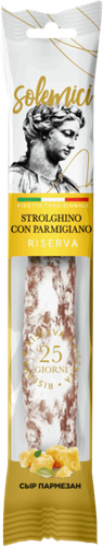 Колбаса сыровяленая SOLEMICI Strolghino con Parmigiano, 110г, фотография