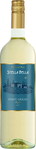 Вино STELLA BELLA Пино Гриджио белое сухое 0.75л, изображение