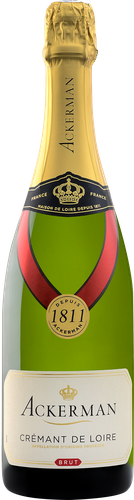 Вино игристое ACKERMAN CREMANT DE LOIRE Буле Рояль выдержанное белое брют, 0.75л, вид