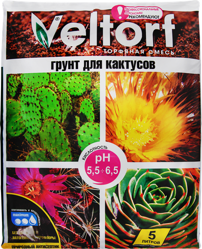 Грунт для кактусов VELTORF, 5л, фотография