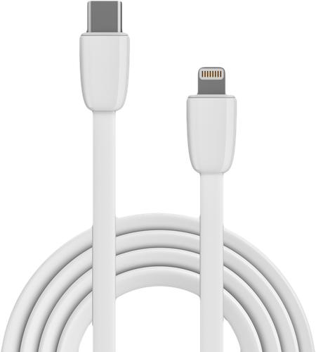 Кабель GAL CU-1245 type-C - 8pin 3A 1,2м, TPE, детальное фото