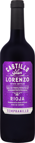 Вино CASTILLO SAN LORENZO TEMPRANILLO Rioja красное сухое, 0.75л, детальное фото