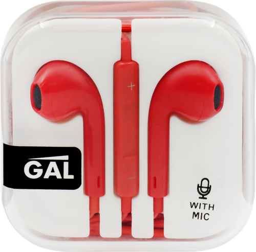 Наушники GAL HM-060BL/-060RD с микрофоном, синие, красные, изображение