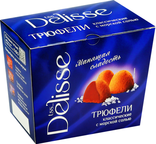 Конфеты DELISSE Трюфель с морской солью, 175г, картинка