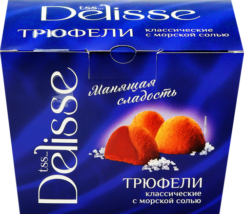 Конфеты DELISSE Трюфель с морской солью, 175г, изображение