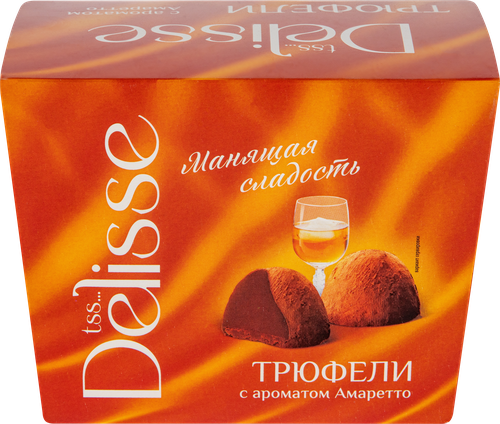 Конфеты DELISSE Трюфель с ароматом Амаретто, 175г, изображение