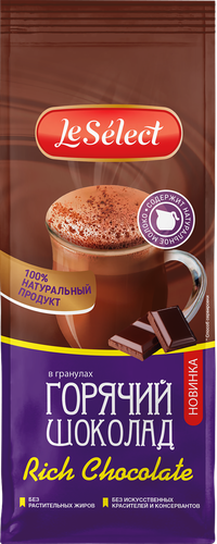 Напиток растворимый LESELECT Rich Chocolate гранулированный, 200г, изображение