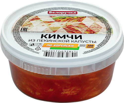 Кимчи БЕЛОРУЧКА из пекинской капусты, 300г, изображение