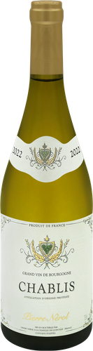Вино CHABLIS PIERRE NEROL выдержанное сортовое белое сухое, 0.75л, фото