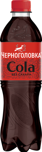 Напиток ЧЕРНОГОЛОВКА Кола без сахара сильногазированный, 0.5л, крупный план