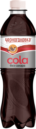 Напиток ЧЕРНОГОЛОВКА Кола без сахара сильногазированный, 0.5л, крупный план