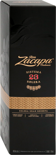 Ром ZACAPA Centenario Solera Gran Reserva 23 года 40%, п/у/без п/у, 
0.75л, крупный план