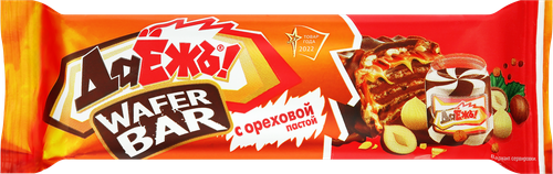 Конфеты ДАЁЖЪ Wafer bar с ореховой пастой, 40г, изображение