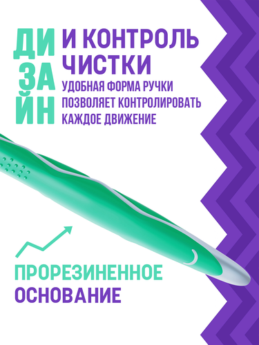 Зубная щетка COLGATE Зиг Заг многофункциональная, средней жесткости, 2+1, 3шт, картинка