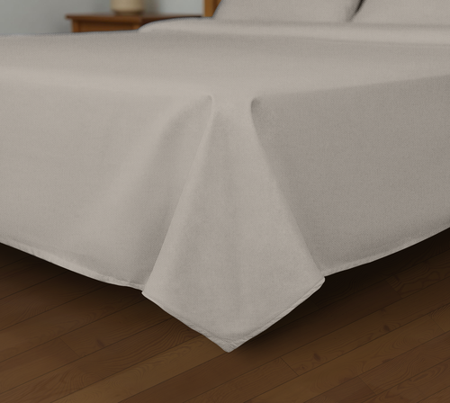 Простыня HOMECLUB 220x260см, бежевая, поплин, Арт. HCP/S2226/Д2, изображение