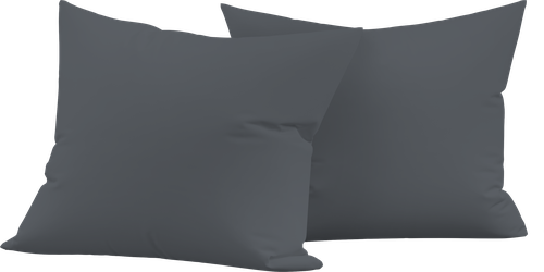 Набор наволочек HOMECLUB 50x70см серый, поплин, Арт. HCP/P5070/Д1, 2шт, крупный план