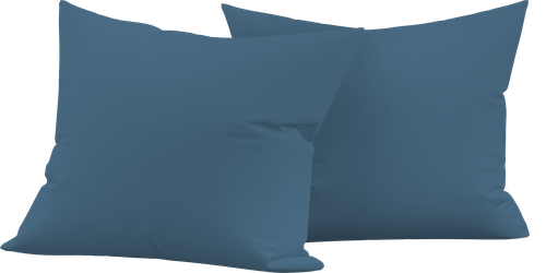 Набор наволочек HOMECLUB 50x70см синий, поплин, Арт. HCP/P5070/Д3, 2шт, изображение