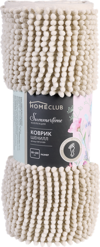 Коврик для ванной HOMECLUB Warm Grey 80x100см, шенилл, Арт. WF19-009, фото