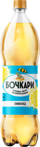 Напиток БОЧКАРИ Лимонад сильногазированный, 1.3л, картинка